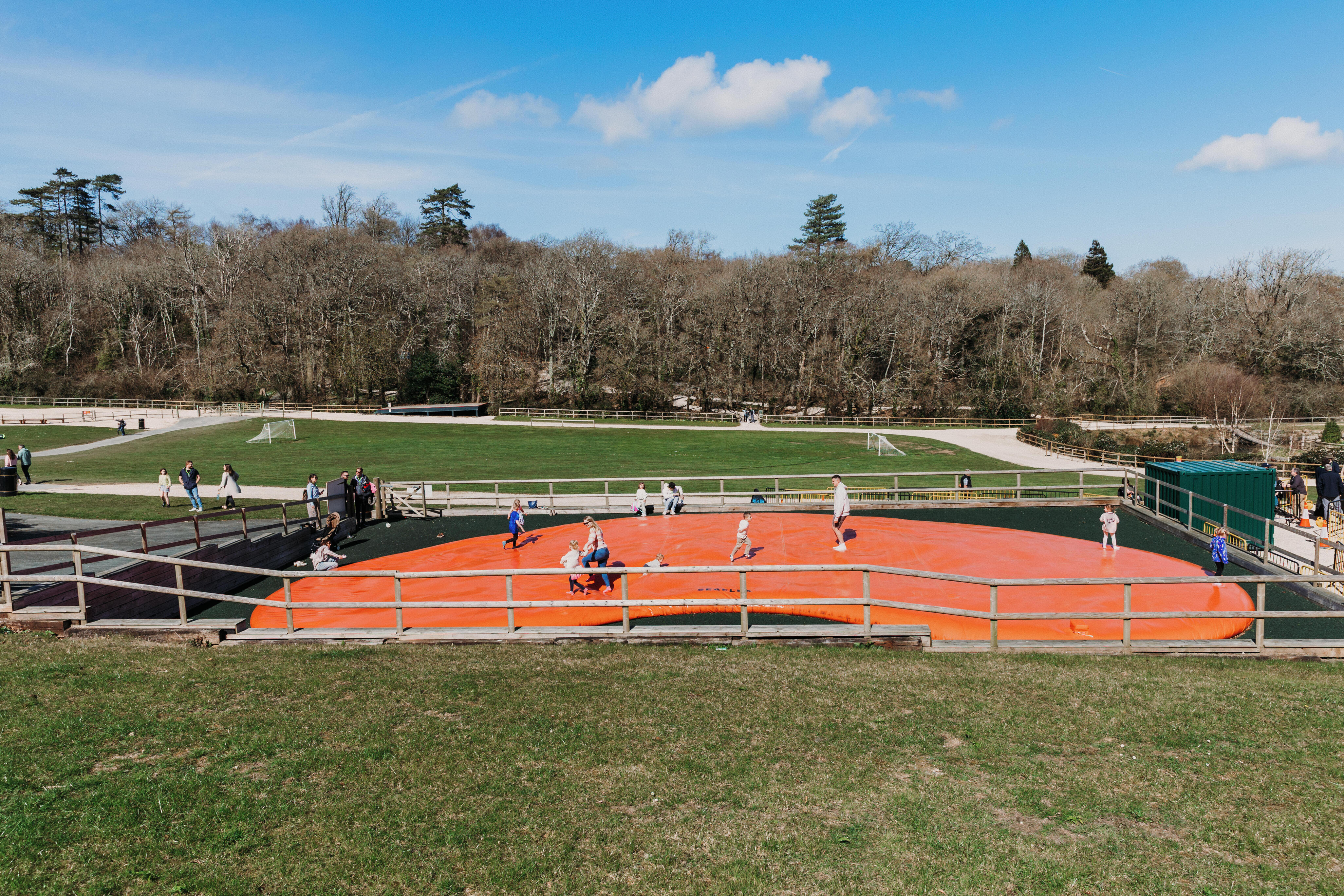 Picture of a large water pillow at Robin Hill Adventure Park